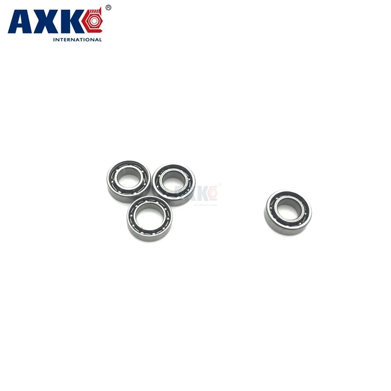 10pcs Miniature Deep Groove Ball Bearing 1x3x1mm Full Complement Rushed Thrust Bearing Axk 681 Open Design Precision Application