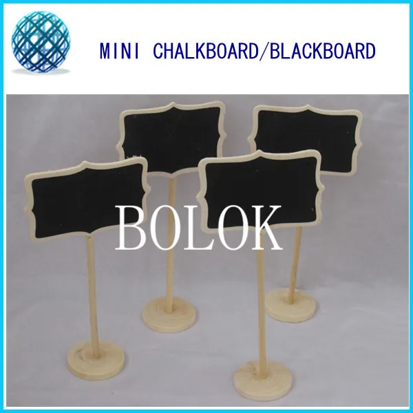 200pcs/lot Mini wooden chalkboard, blackboard with stands, used for housewarming,webbing