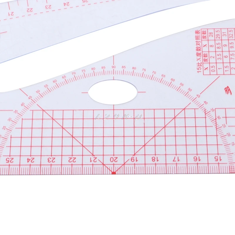 Multi-function Sewing Ruler Measure for Making Clothes Tailor Craft Tool Plastic