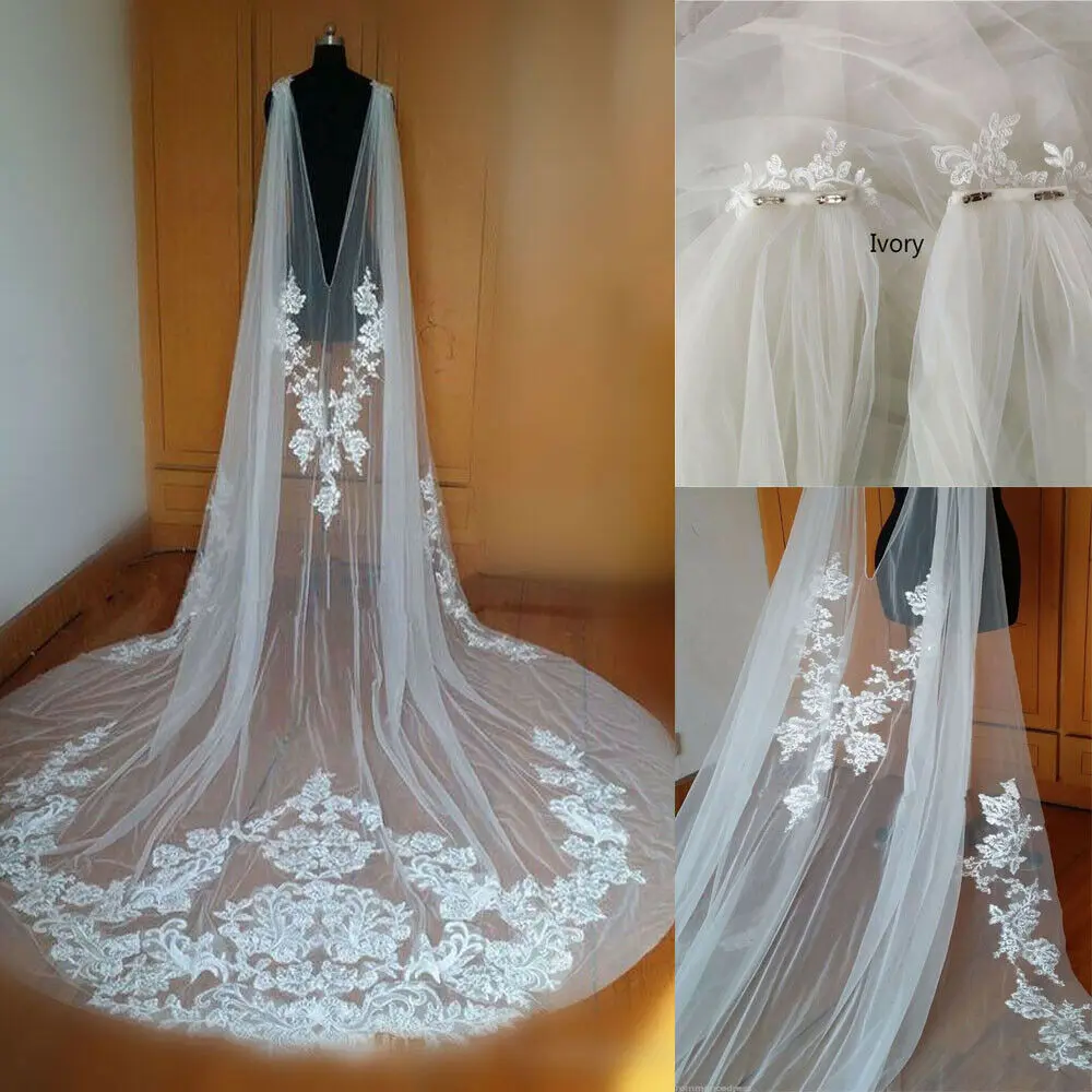 

Vintage Wedding Jacket Sleeveless Lace Appliques Edge Shoulder Bridal Bolero Wraps White Ivory Custom Made Accessories Jackets