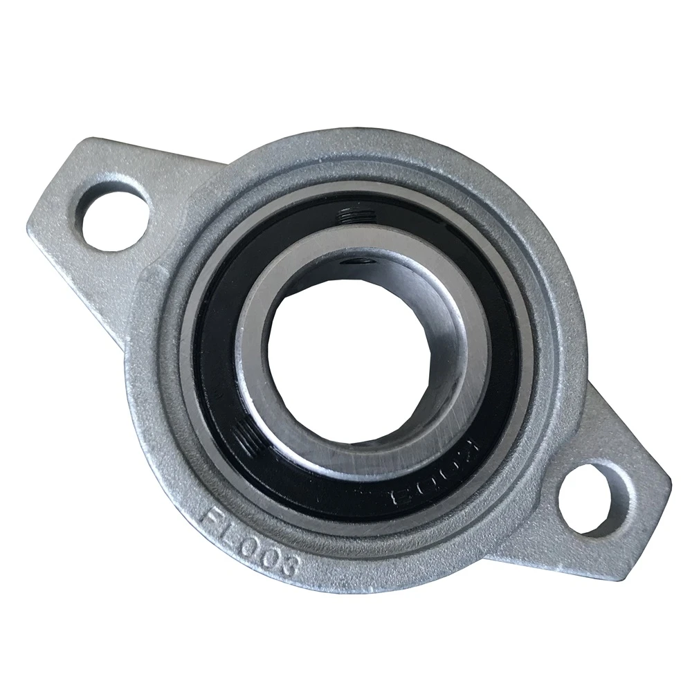 KFL003 17mm Bore Diameter Zinc Alloy Pillow Block Flange Bearing Unit Housing Unit