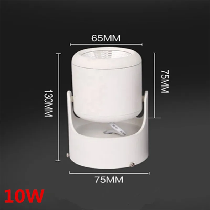 10W 20W COB Led Spotlights 360 degree Rotation Surface Mounted Spot Ceiling Down Light Cool/Natual White/Warm White AC85-265V