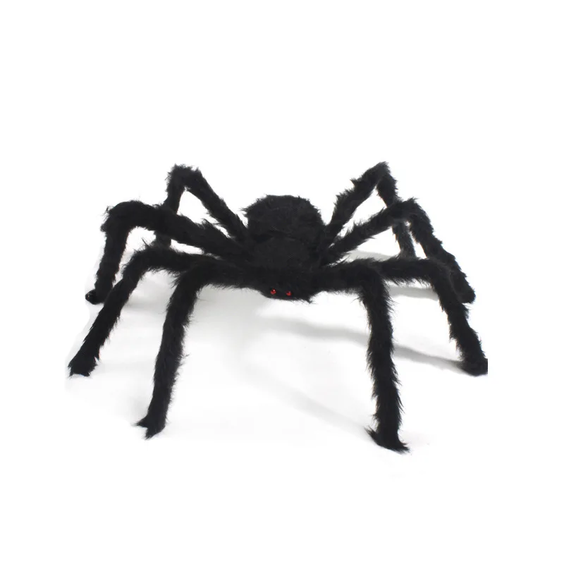 Hot selling products 50cm Large size spider funny plush animal toys soft dolls haunted house halloween Masquerade theme partys