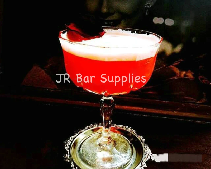 Cocktail Drink Coaster Vintage Gold Silver Zinc Alloy Metal Saucer Tea Pad Drink Coasters