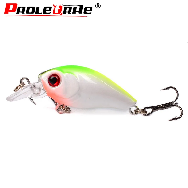 6Pcs Mixed Colors Minnow Fishing Lures Set 4.5cm 3.5g Mini Crank Wobblers With Treble Hooks Tackle Topwater Swim Crankbaits Kit
