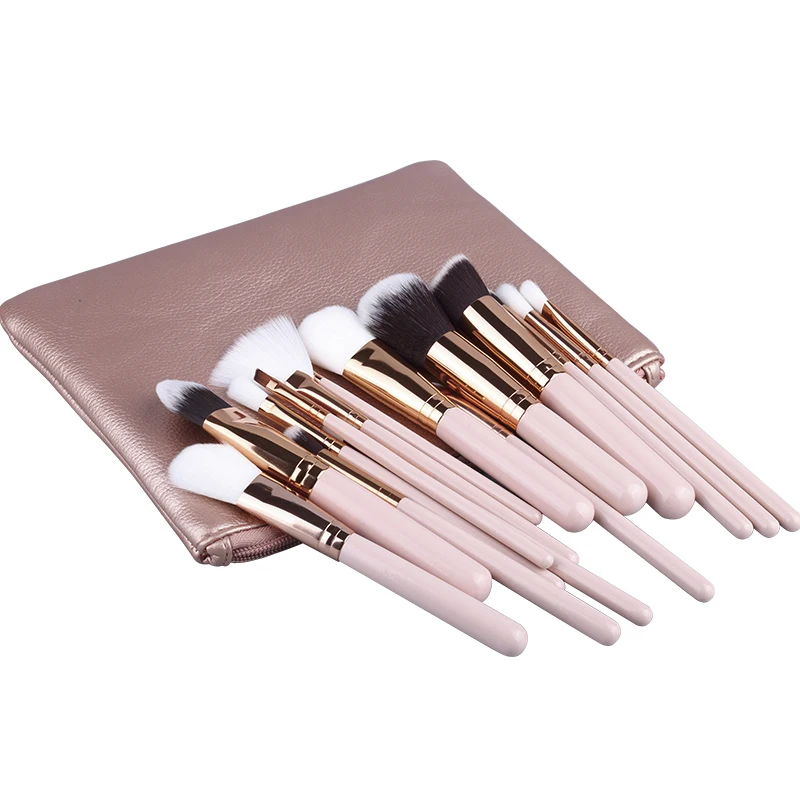 RANCAI Cosmetics Makeup Brushes Set 10/15pcs Complete Kit Powder Eyebrochas Eyeshadow Brush High Quality Makeup Brushes