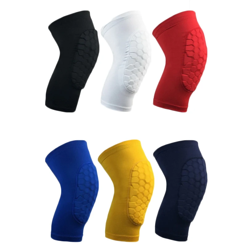 1PCS Hex Honeycomb Knee Pad For Basketball Volleyball Sports Support Brace Knee Protector Patella Men Women  Leg Sleeve Kneepad