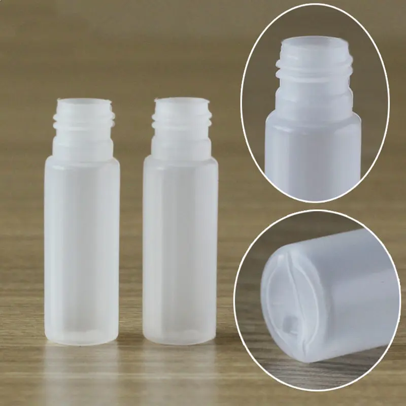 10ml garrafa de plástico transparente cristal claro originales recarregável flip top cap perfume água garrafa de embalagem vazia