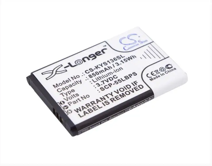 Cameron Sino 850mAh battery for KYOCERA JAX S1360 Rally S1370 S1360 JAX S1370 5AAXBT067GEA SCP-55LBPS