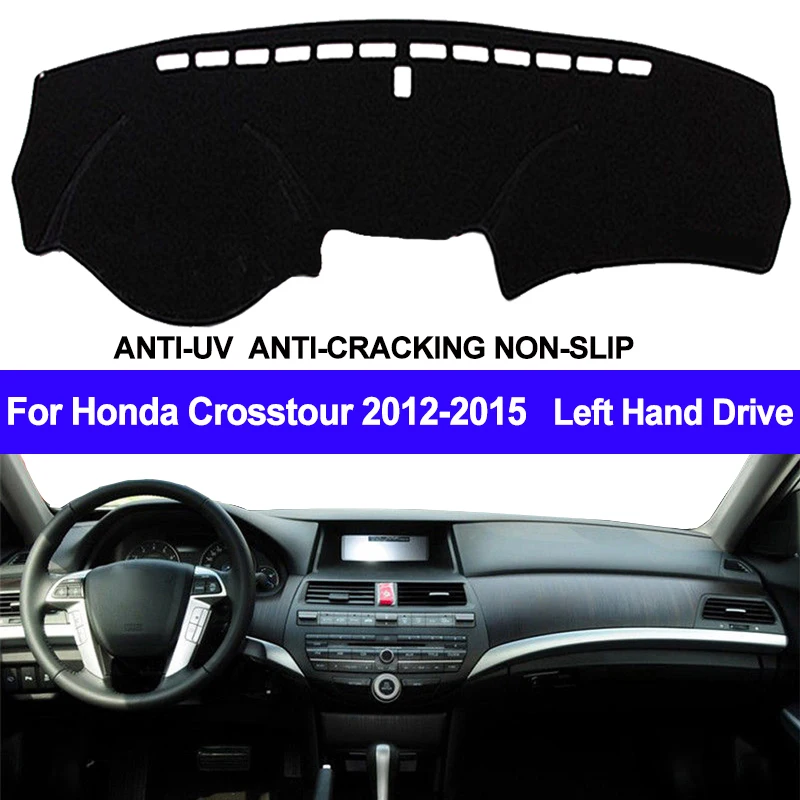 Taij-capa para painel de carro, tapete para painel de automóveis, anti-uv, para honda crosstour 2012, 2013, 2014, 2015