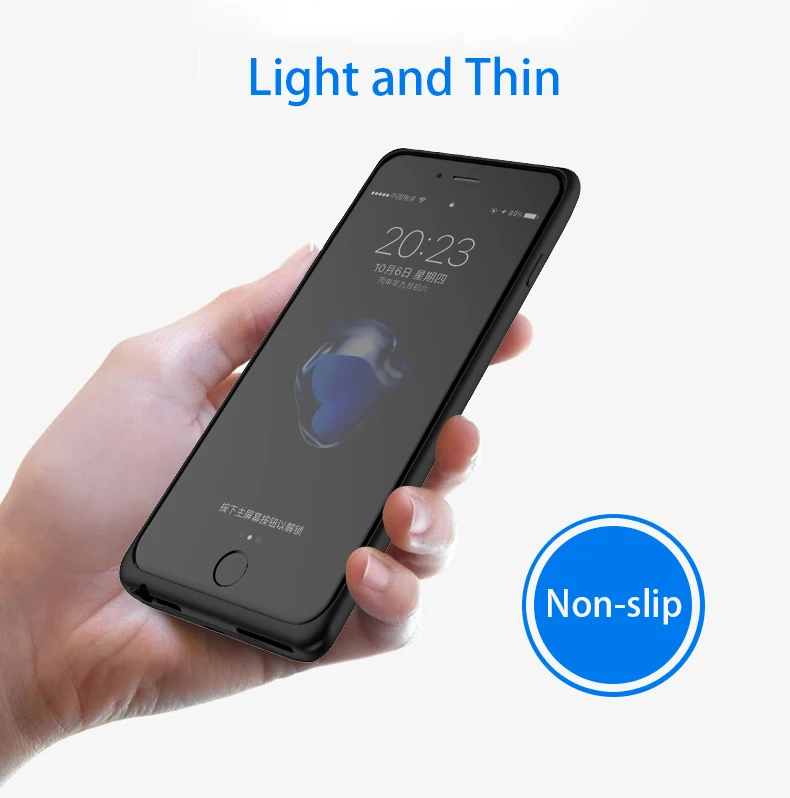 Battery Charger Case 5000nAh For iPhone 6 7 8 Portable External Battery Power Bank Charging Case Extended Batteria Power Cover