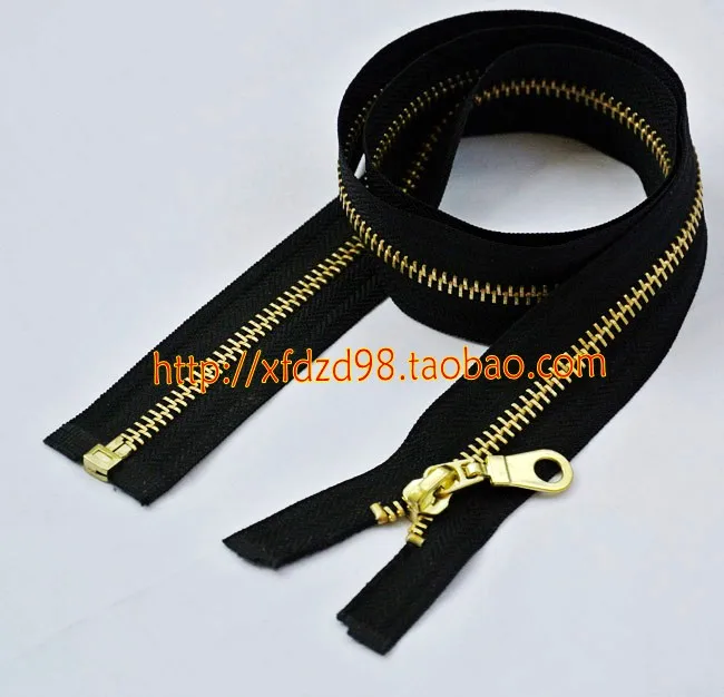 

3pcs/lot 75cm 5# brass metal open end zipper with slider bag garment diy accessories 11 colors the length customize 753