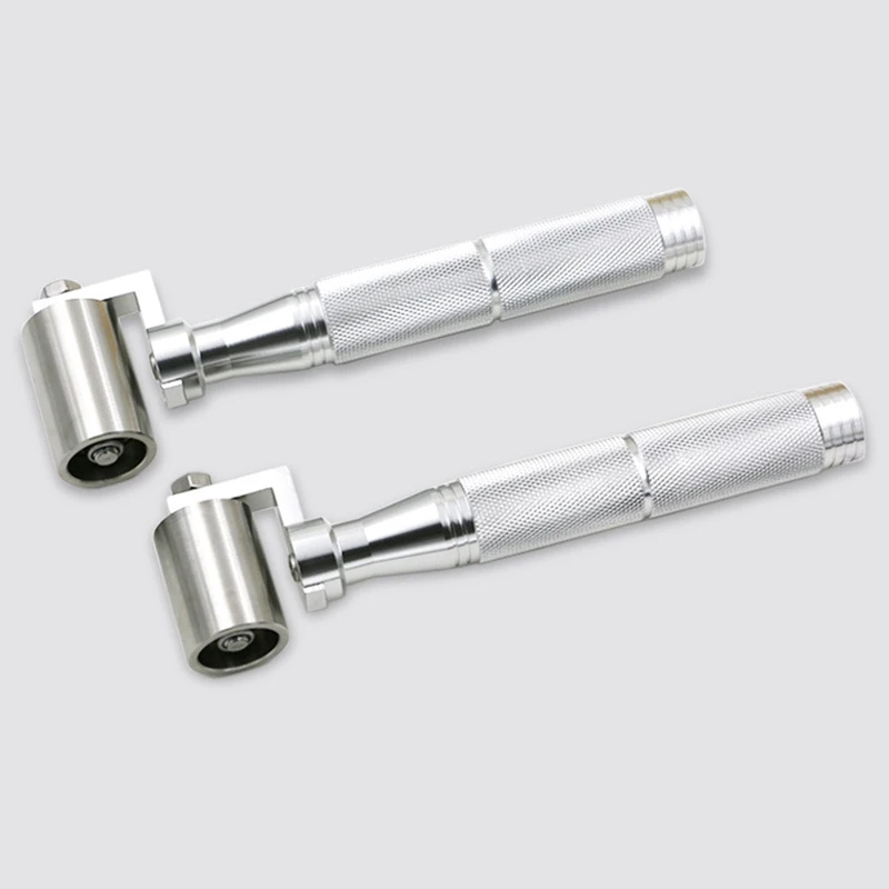 Stainless Steel Handle Wallpaper Roller Pressure Roller Tool with Bearing Home Decor Apply Hand DIY Tool Platen Roller Wheel