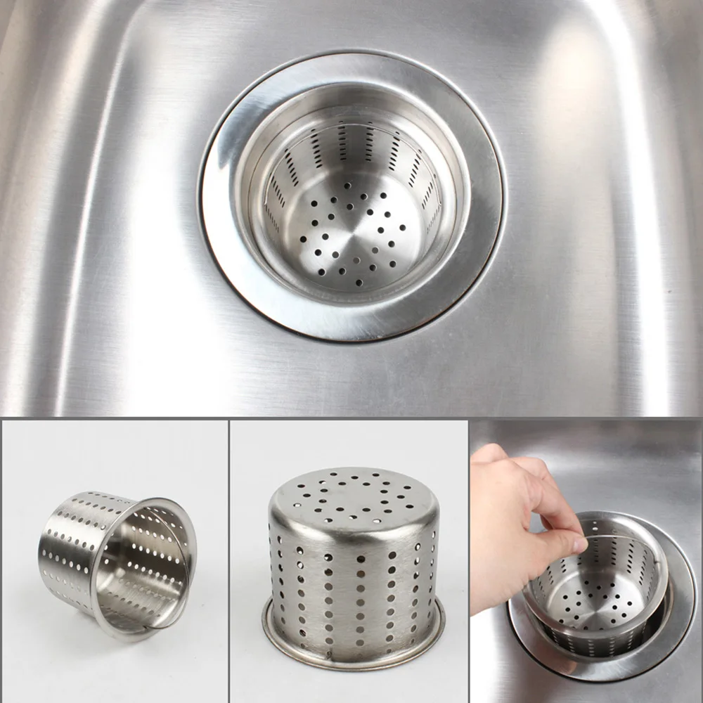 Talea 10.3Cm Rvs Spoelbak Wastafel Innerlijke Mand Drain Stopper Filter Gootsteen Stekkers QS027C005