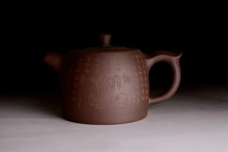 

600ml Purple clay Yixing genuine masters teapot pure handmade large capacity tea pot special puer oolong kettle~