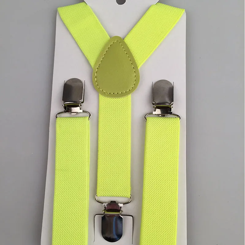 Bretelles FJY élastiques réglables pour garçons et filles, bretelles de fête pour enfants, anterie solide, clip de document, YHH0045