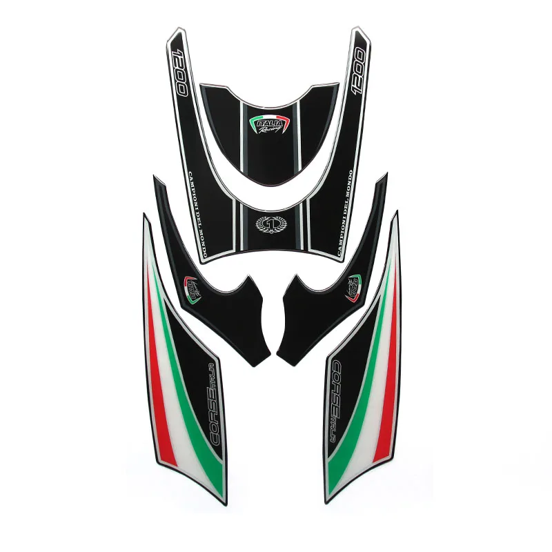 Hot sell Motorcycle Front Fairing Motor Number Board 3D Gel Protector For Ducati Diavel 1200 2011