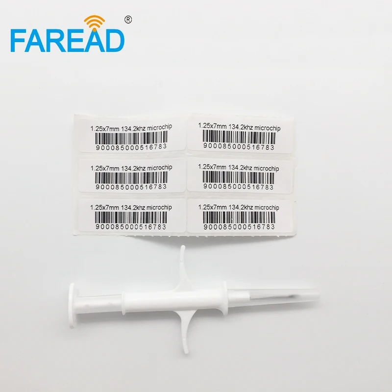 80 قطعة زرع تتفاعل لعلامة الحيوان 134.2 كيلو هرتز حقنة زجاجية ل 1.25*7 مللي متر FDX-B معرف رقاقة المستجيب حاقن لمعرف الحيوانات الأليفة