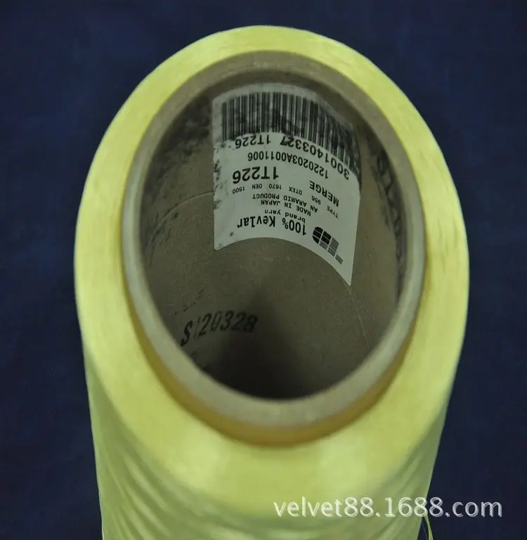 Manufacturers supply high temperature resistant Kevlar 202 aramid fibre sewing thread sewing line of fire