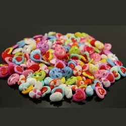 100PCS Mix colors Plastic Apple Hat Heart ladybug mix shape buttons 1 hole Sewing children Buttons  7NK190