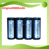 10PCS/LOT Keeppower 2022 New Model 3.7V 26650 ICR26650 6000mAh High Drian Protected Flashlight Battery