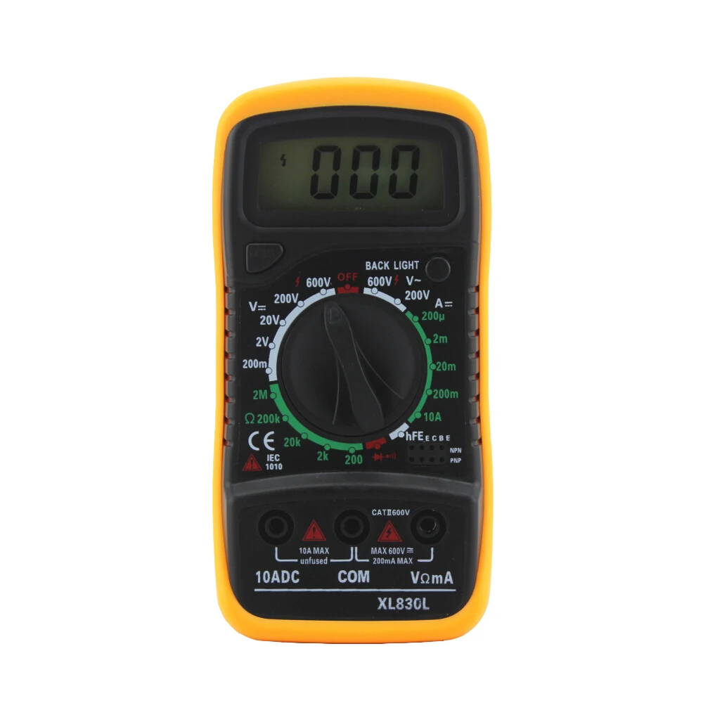 xl830l Mini Digital multimeter Voltmeter Ammeter Multimeter AC DC volt ohm tester LCD Component  test current multi meter