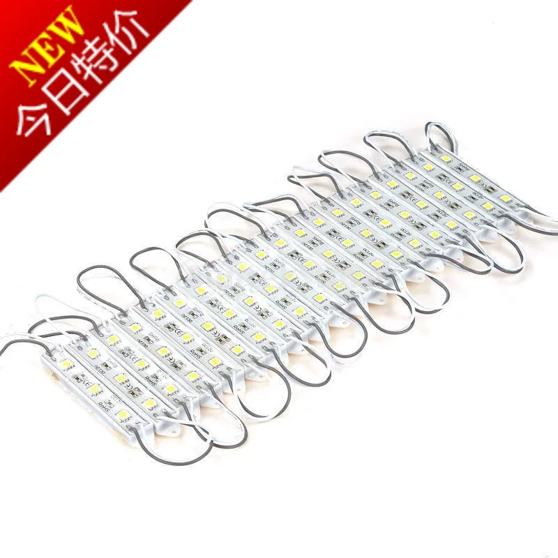 

50PCS LED Module 5050 3 LED DC12V Waterproof Advertisement Design LED Modules Super Bright Lighting White Color Super Bright