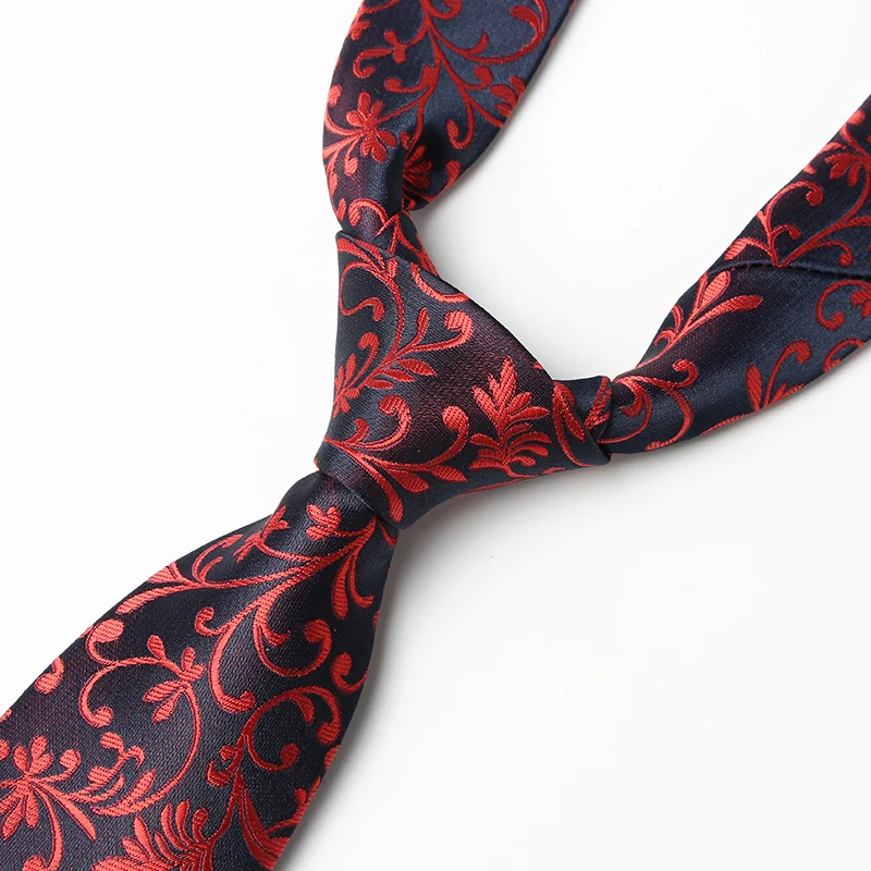 High Quality Sale Formal Commercial Wedding Red Floral Male Marriage For Men Business Classic Man Neck Ties With Gift Box