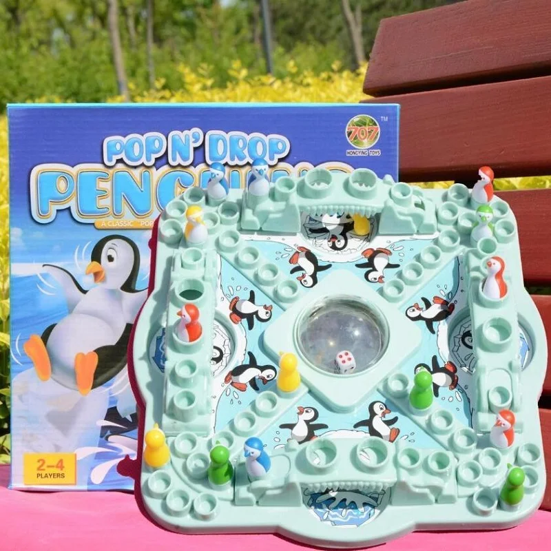 Penguin flying chess, jumping chess, super big dice, parent-child interactive educational toys, Kids board games Party Games