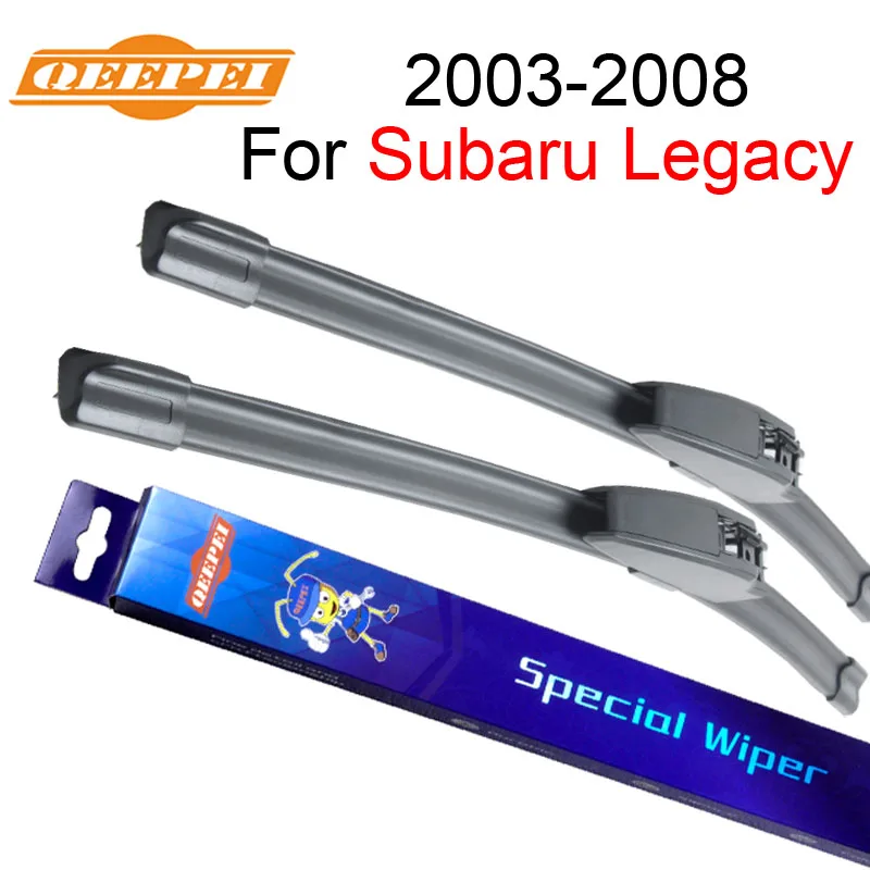 

QEEPEI Wiper Blades For Subaru Legacy 2003-2008 24"+19" High Quality Iso9001 Natural Rubber Clean Front Windshield F03