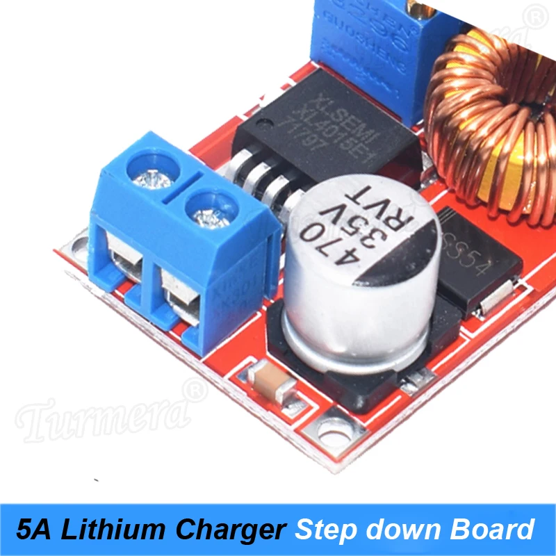 Turmeraj21-Carte de charge abati eur de batterie au lithium, convertisseur de puissance LED, chargeur au lithium, 5A DC à DC CC CV