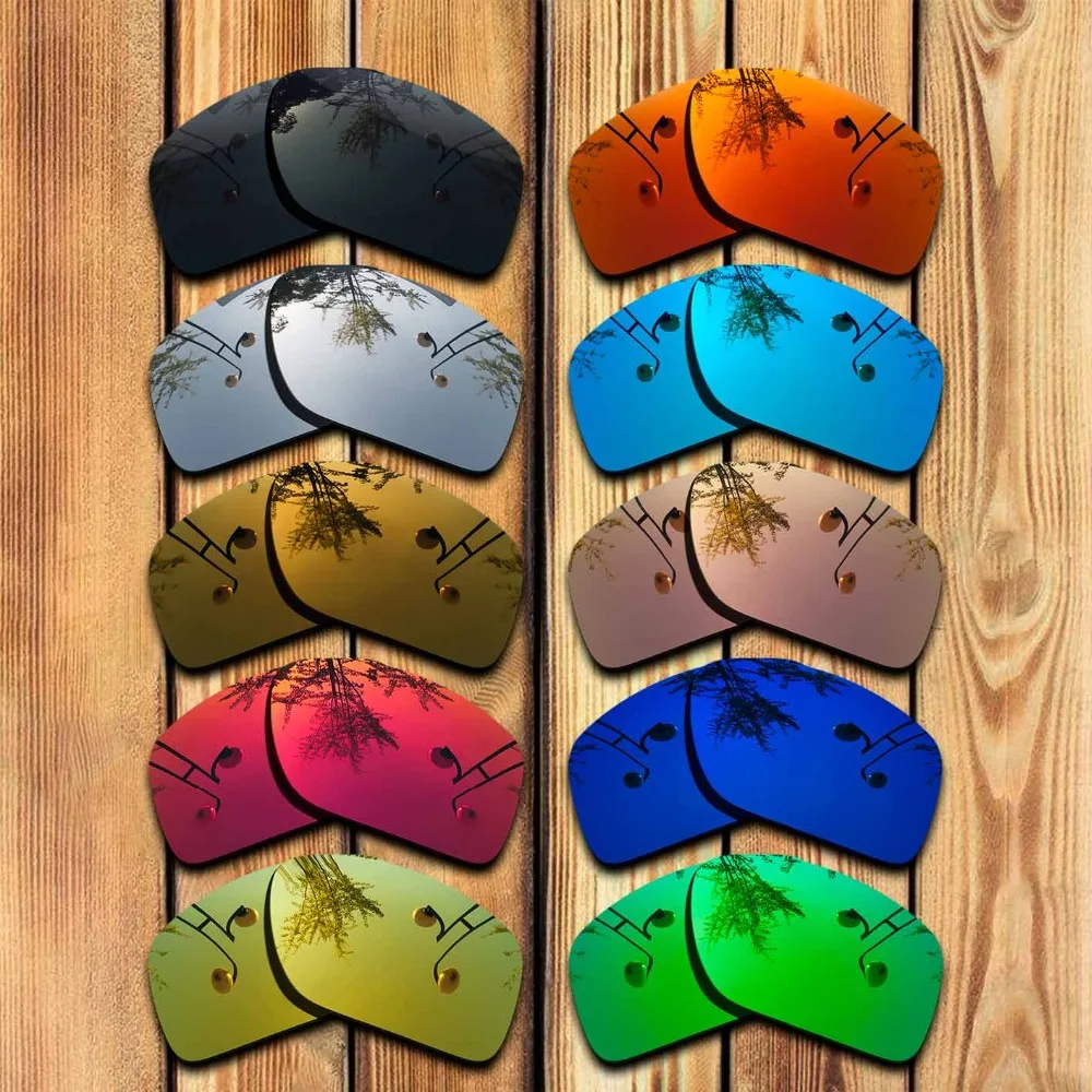 

2 Pairs 100% Precisely Cut Polarized Replacement Lenses for Split Shot Sunglass - Many Colors