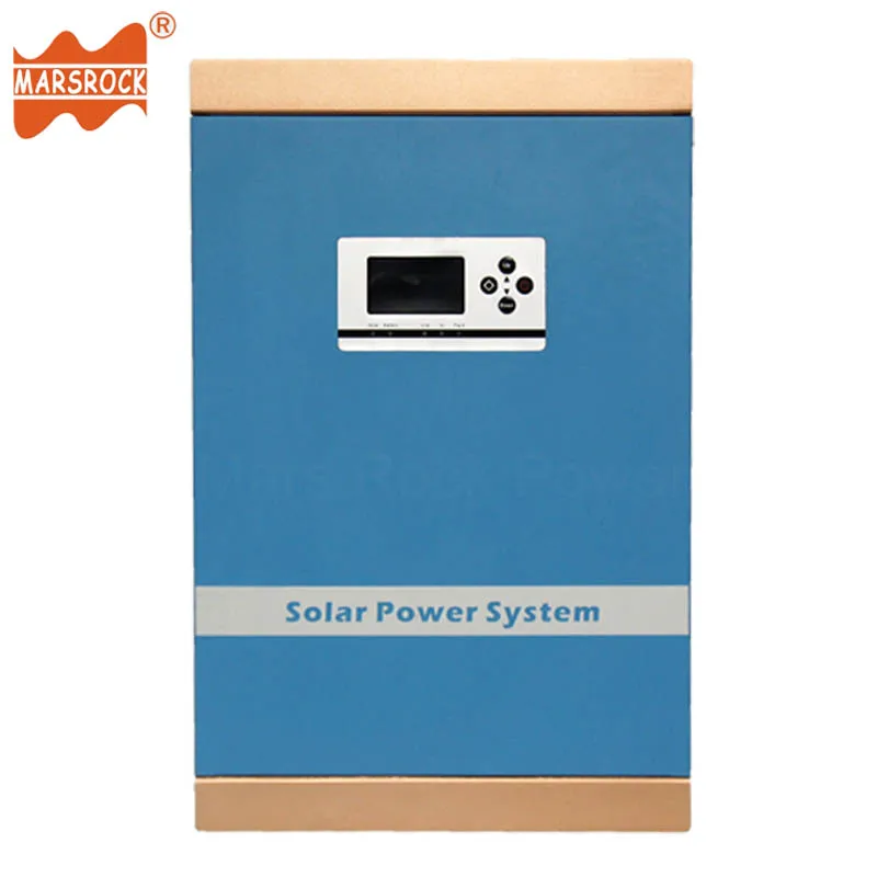 500W 24V to 110V 220V Wall-mounted Hybrid Controller Inverter with Off Grid Solar Power System Pure Sine Wave with LCD Display