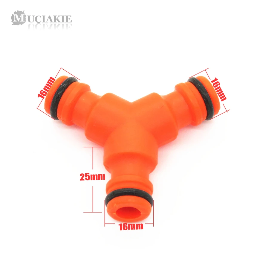 MUCIAKIE 2 sztuk 3-Way sprzęgła wąż złącze do węża okucie podlewanie ogrodu złącze do węża potrójne mężczyzna szybkie-kliknij Adapter