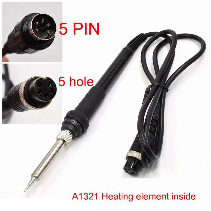 NOVFIX 5 pin 5 hole 907 uchwyt do lutownicy z A1321 grzejnik ceramiczny do stacji lutowniczej Hakko 936/937/928/926