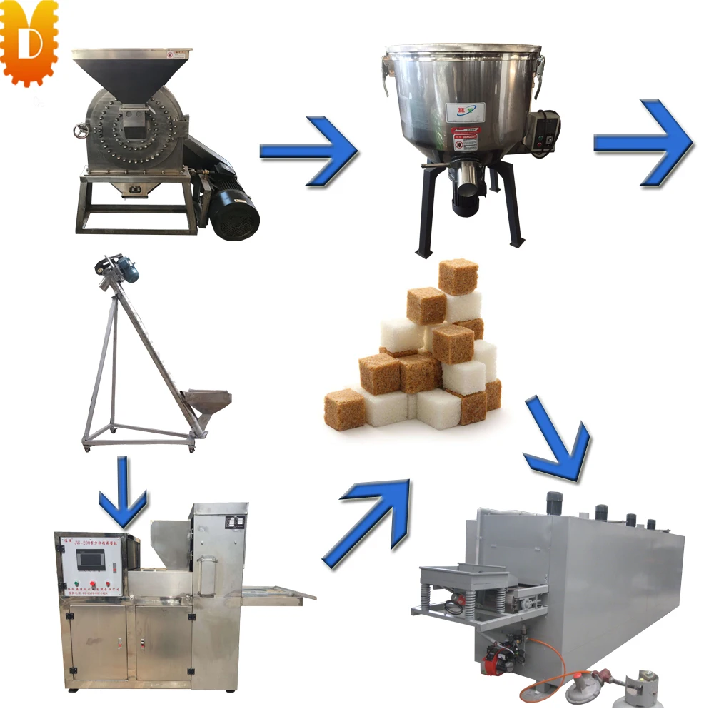 UDFT-L التلقائي مربع السكر صنع آلة مع خط كامل