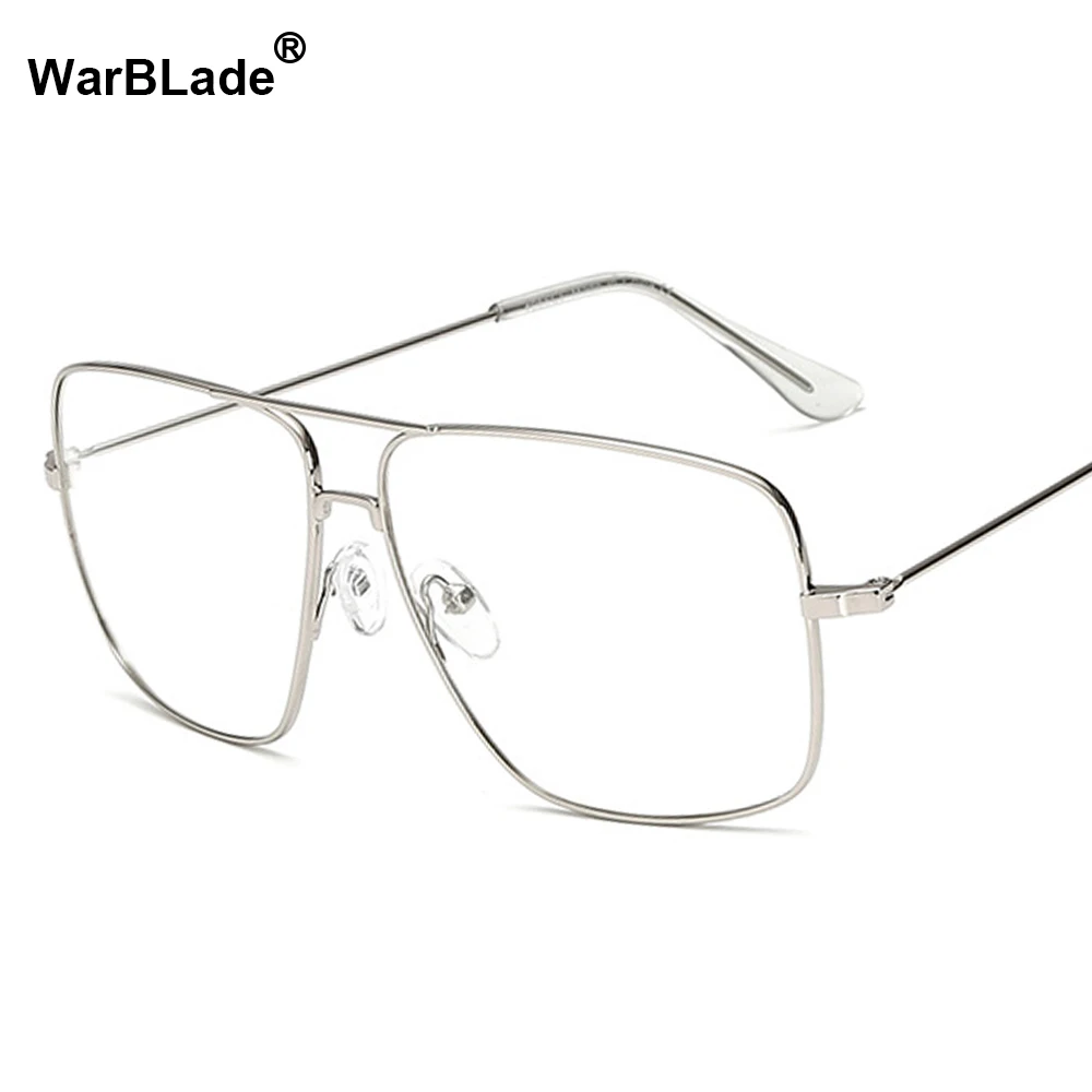 Luxury Women square Eyeglasses Vintage Glasses Optical Frame gold Metal Unisex Spectacles clear lens glasses blue light glasses