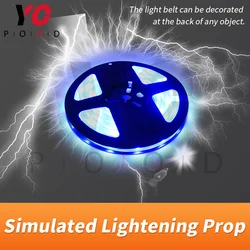 Simulated Lightening Prop Escape game Takagism room simulate lightning and thunder effect continuously for horror theme YOPOOD