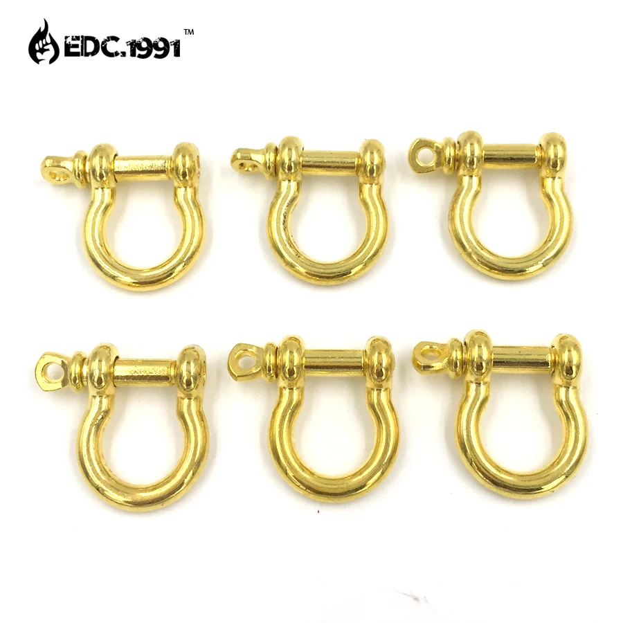 10 Pcs/lot Stainless Steel Adjustable paracord buckles PARACHUTE CORD LANYARD BRACELET SHACKLES BUCKLES Gold color EDC tools