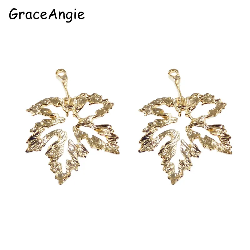 15pcs Gold Color Alloy Tree Leaves Charm Pendant Bohemia Jewelry Finding Making For Necklace Bracelet 18*27mm Women Gift