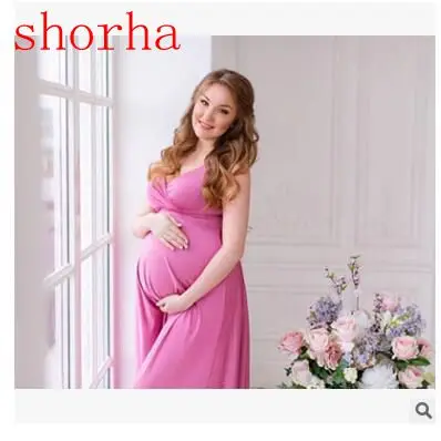 Summer Pregnant Women Photography Props Dresses Sleeveless photography pregnant woman dress Shoulderless Maternity Clothings