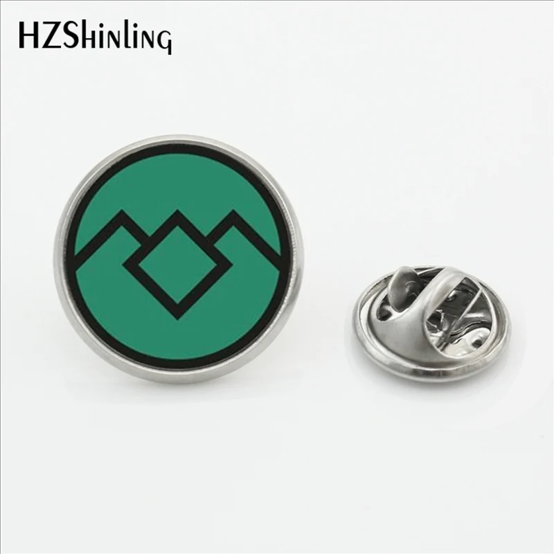 2017 New Arrival Twin peaks Collar Pin Brooch David Lynch movie Jewelry Glass Cabochon Stainless Steel Lapel Pins Brooches