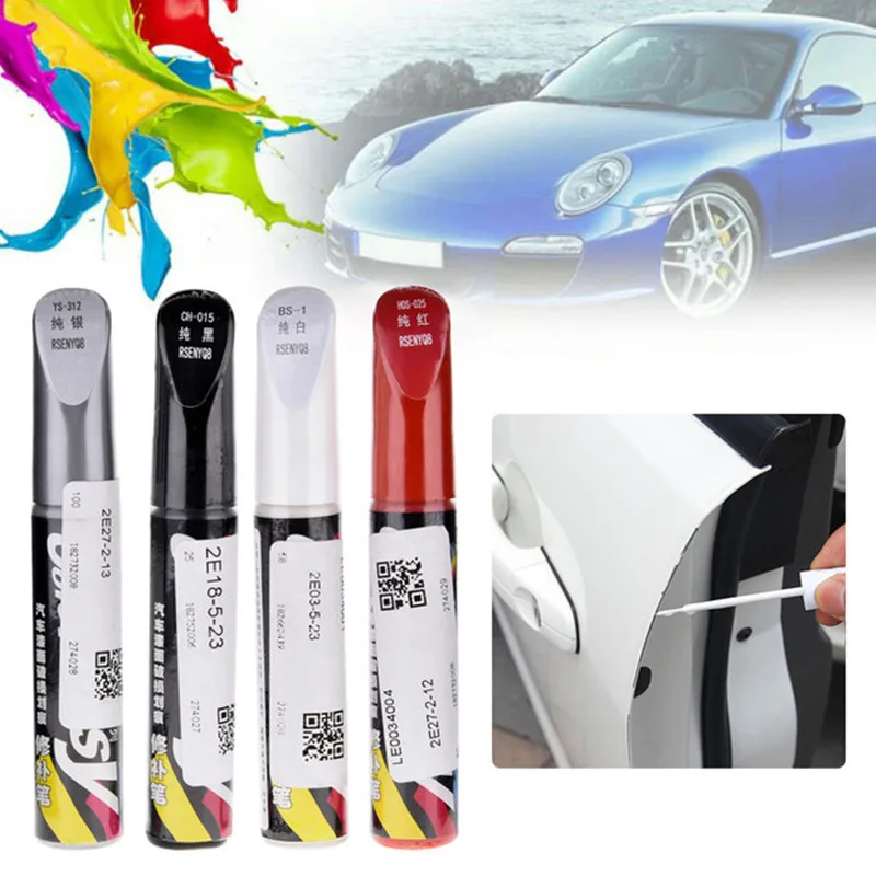 ToHuu Car Paint Scratch Repair Pen Brush Marker Pen Paint Waterproof Paint Pen Car Tyre Tread Care 4 colors Auto car-styling