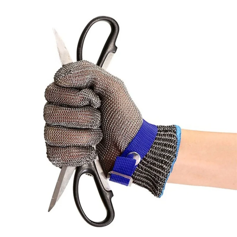 High performance gloves Stainless steel grade 5 steel wire plus PE steel ring iron gloves single Safety Cut Proof