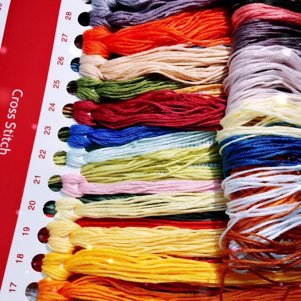 155*78cm Needlework,DIY Cross stitch,Set For Full Embroidery kit,Gold Maple Tree Road Counted Cross-Stitch Paint Wall Home Decor