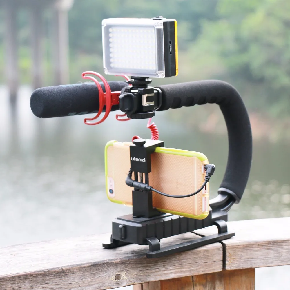 Ulanzi 96 LED Phone Video Light Photo Lighting on Camera Hot Shoe LED Lamp for iPhone Xs Max X 8 Camcorder Canon Nikon DSLR phot