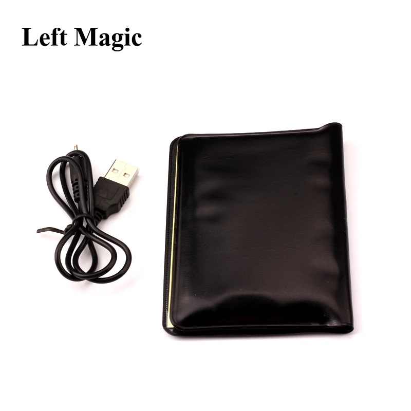 1 Set Light Prediction Holder(Charged Version)- Magic Tricks Optical Prediction Wallet Magic Props Close Up Magic G8080