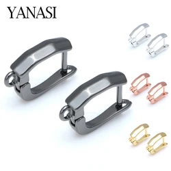 Mode Messing Oorbellen Haak Goud Zilver Rose Goud Zwart Diy Sieraden Bevindingen Accessoires Groothandel