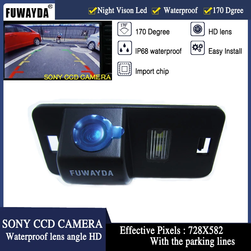 FUWAYDA HD CCD Car Rear View Back up DVD GPS Navigation Kits CAMERA for BMW 1/3/5/6 Series X3 X5 X6 E39 E53 E82 M3 E46 E70