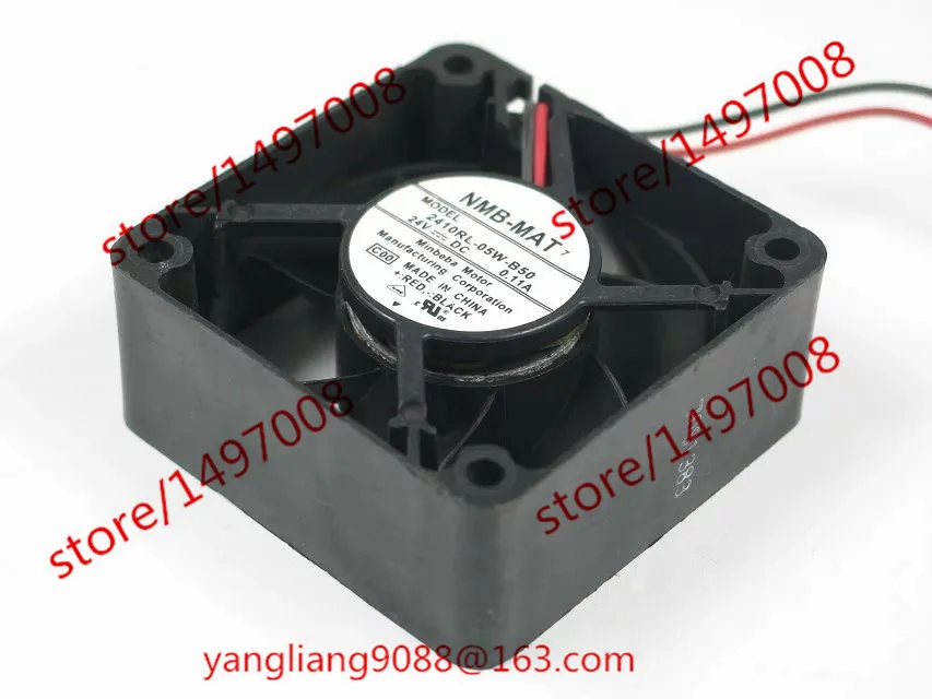 

NMB-MAT 2410RL-05W-B50 C00 DC 24V 0.11A 60x60x25mm Server Cooling Fan